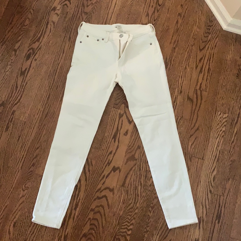 Jcrew white skinny jeans